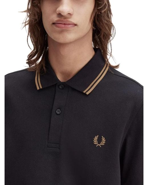 Fred Perry Blue Polo With Logo for men