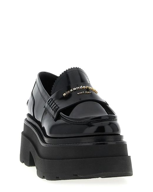 Alexander Wang Black Carter Platform' Loafers