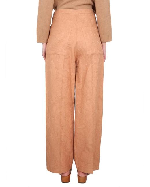 Alysi Pink Pants Ajoure'