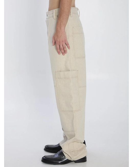 Jacquemus Natural De-Nimes Carrã Cargo Pants for men