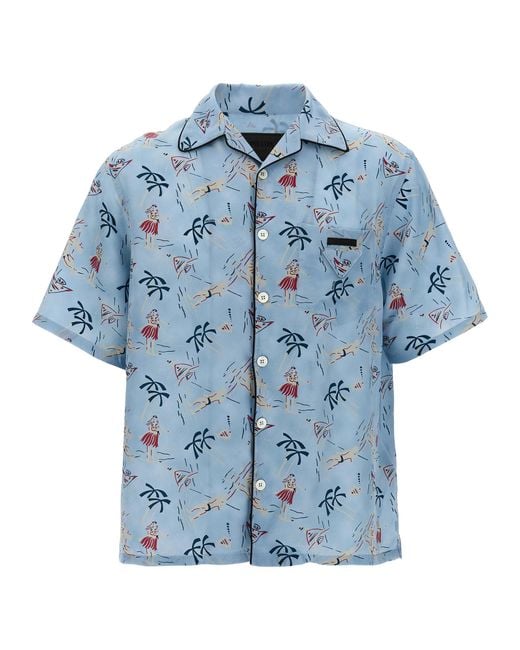 Prada Blue Shirts for men