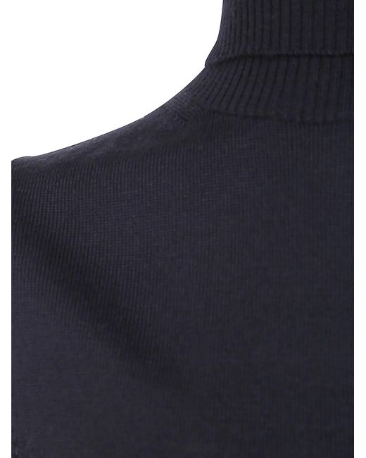 Max Mara Black "Spx Eschimo" Turtleneck Sleevesless Sweater