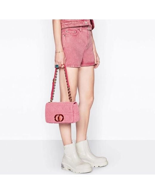 Dior Pink Caro M Canvas