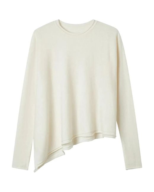 Y's Yohji Yamamoto White "Asymmetry" Sweater