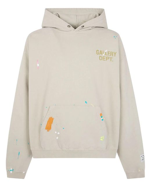 GALLERY DEPT. Natural "Gd" Paint Logo Hoodie for men