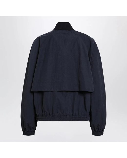Herno Blue Zip-Up Nylon Jacket