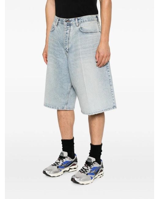 Balenciaga Blue Denim Shorts for men