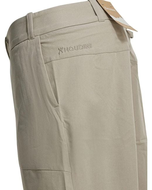 Houdini Sportswear Gray "M's Go Shorts" Technical Shor for men