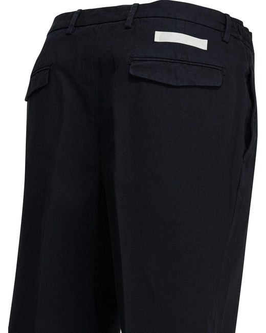 Briglia 1949 Blue Cotton Linen Trousers for men
