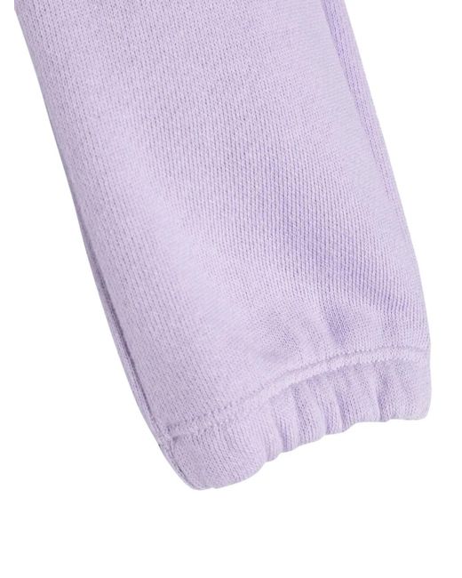Palm Angels Purple Logo Sweat Pants