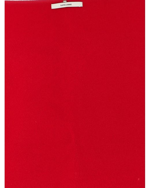 Sportmax Red 'Avocado' Scarf