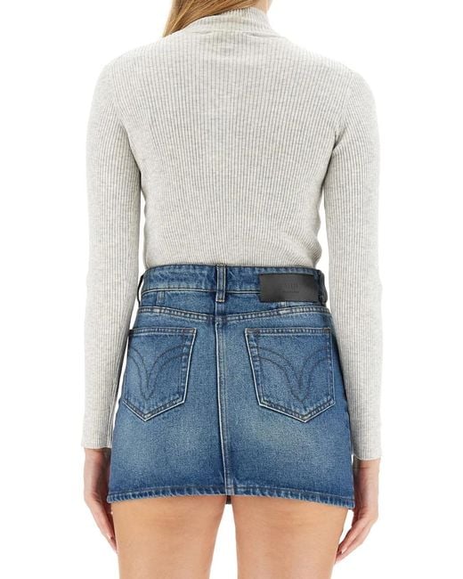 Maison Kitsuné Blue Maison Kitsuné Fox Patch Jersey