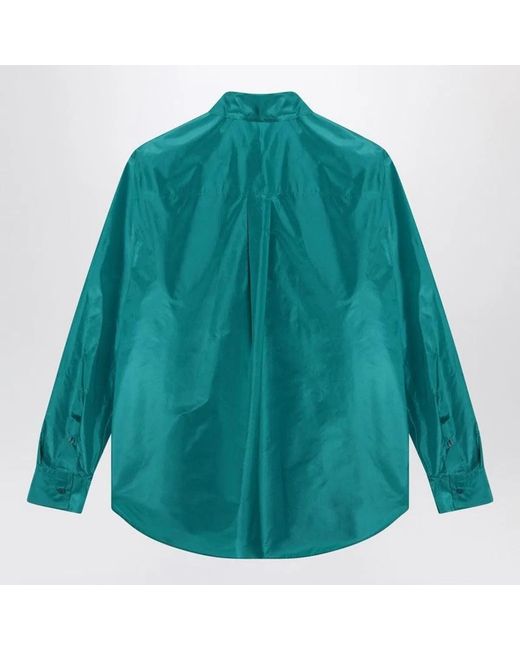 Fendi Green Jade Silk Shirt