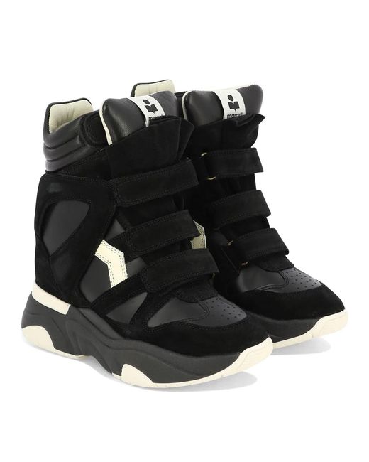 Isabel Marant Black "Balskee" High Top Sneakers