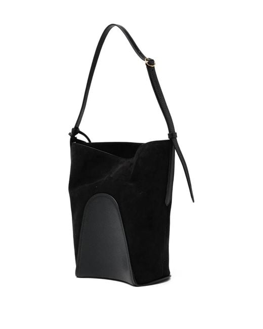 Alaïa Black Alaia Suede Bucket Bag