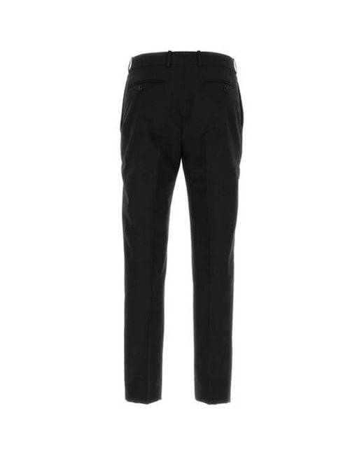 McQueen Black Cigarrette Trousers for men