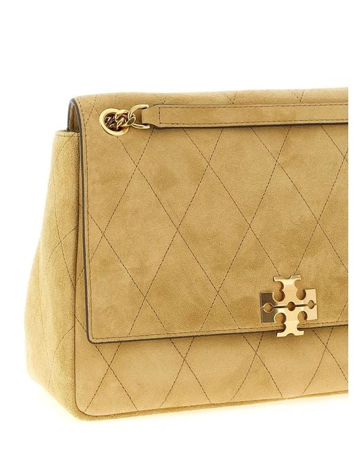 Tory Burch Metallic 'Charlie' Medium Shoulder Bag