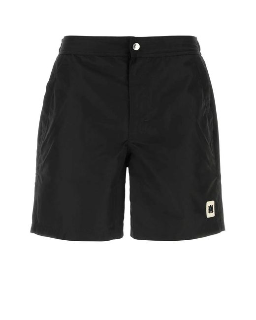 Amiri Black Logo Swim Shorts for men