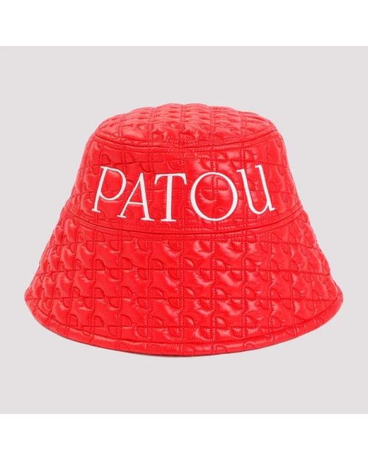 Patou Red Bucket Hat