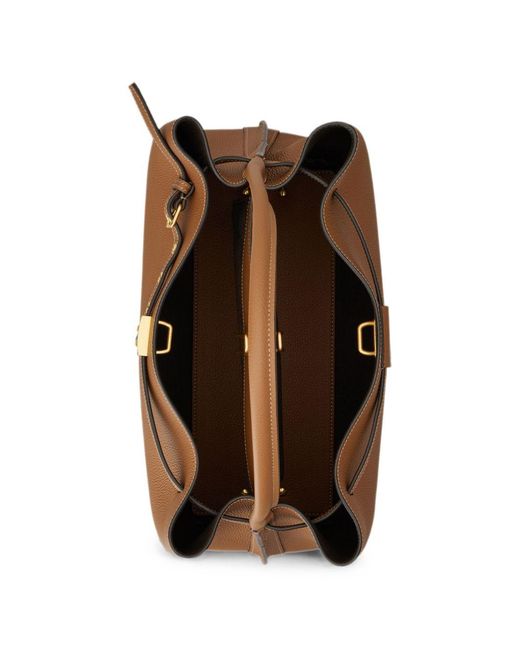 Tod's Brown Tods Structured Leather Shoulder Bag
