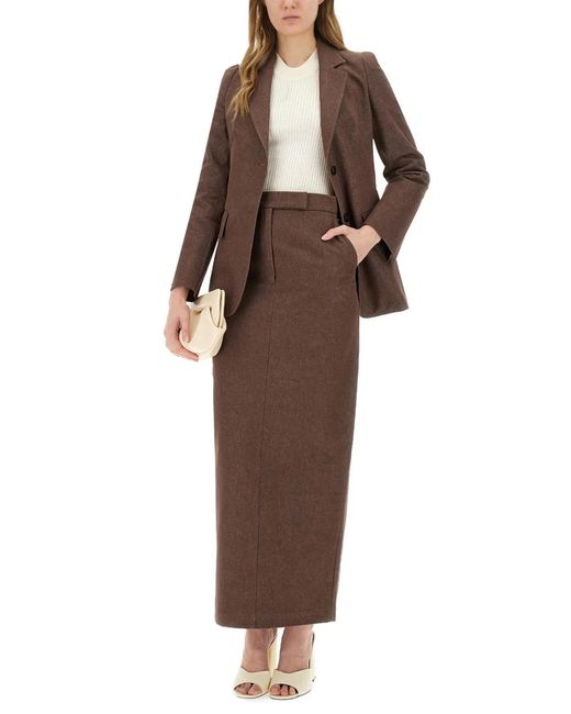 Max Mara Brown Long Skirt "Pianosa"