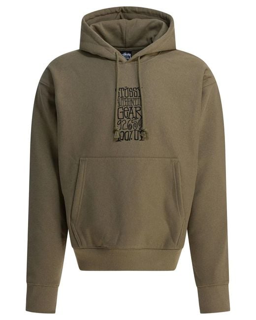 Stussy Green Stussy Cotton Sweatshirt for men