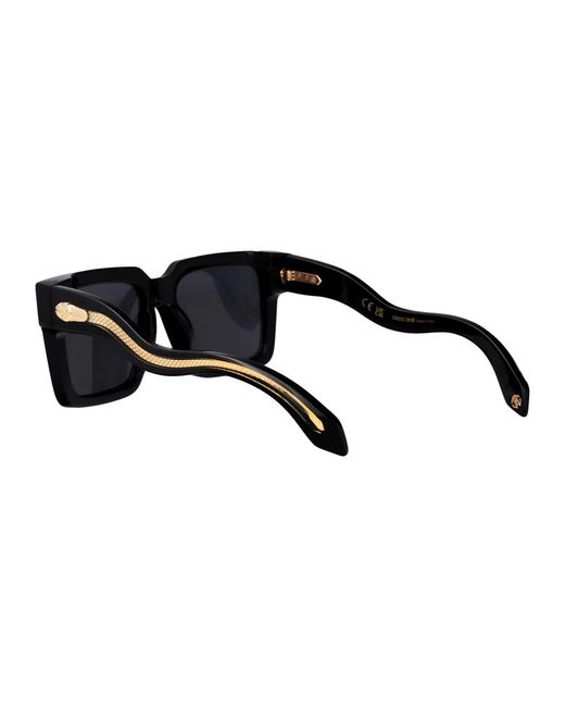 Roberto Cavalli Black Acetate Sunglasses