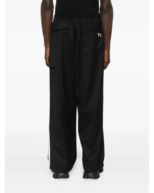 Y-3 Black Tailored Trousers for men
