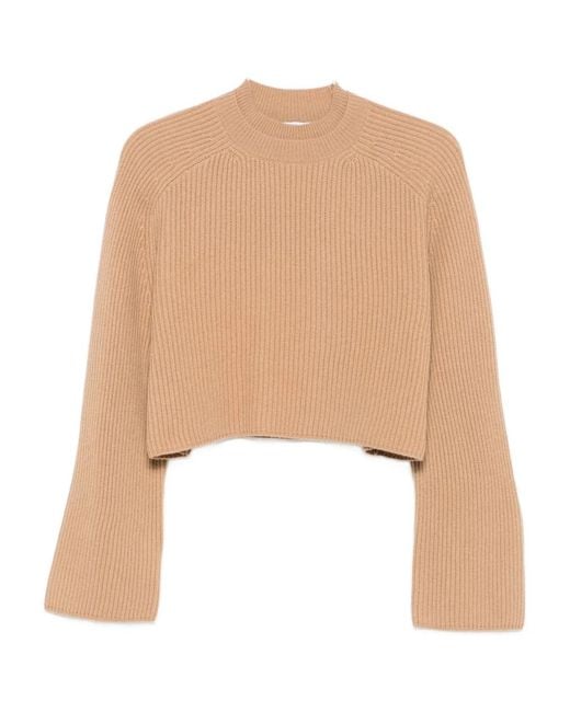 Max Mara Natural Crew Neck Sweater