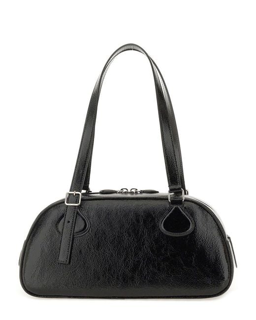 Courreges Black Courregès Medium Friday Shoulder Bag