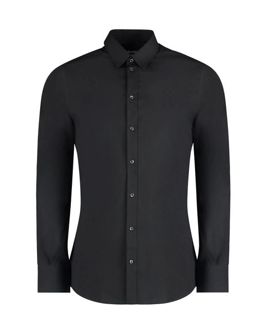 Dolce & Gabbana Black Dolce & Gabbana Cotton Shirt for men