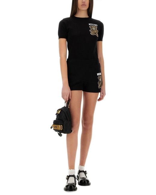 Moschino Black Teddy Bear Sweater