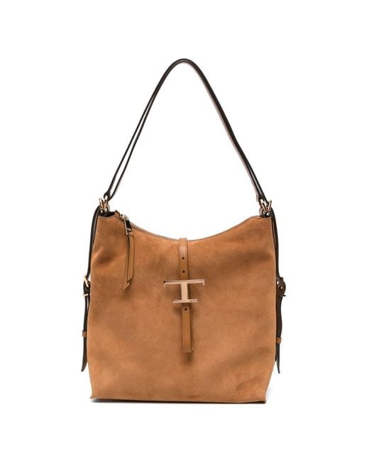 Tod's Brown Tods Leather Tote Bag