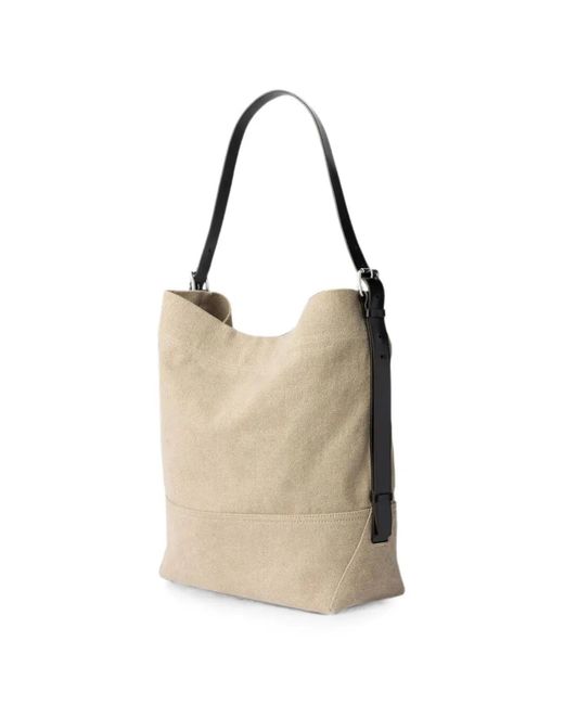 Lemaire Natural Belted Tote Bag
