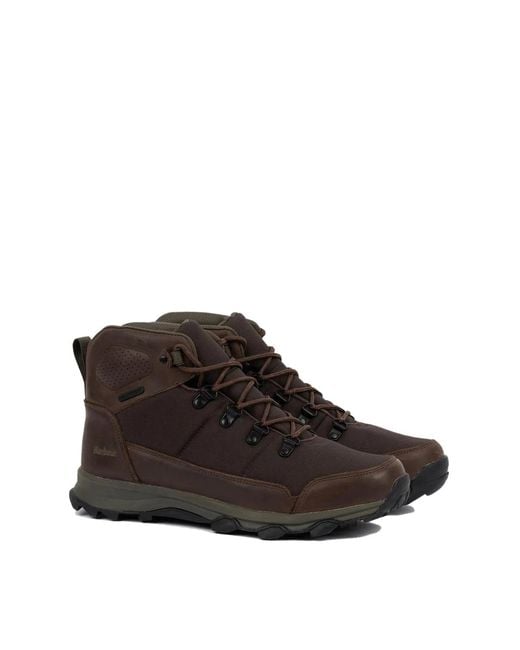 Barbour Brown Malvern Hiker Boots for men
