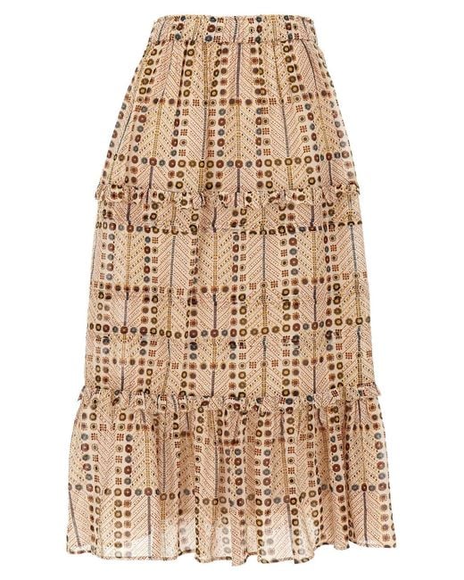 Isabel Marant Natural Marant Etoile 'Diya' Skirt