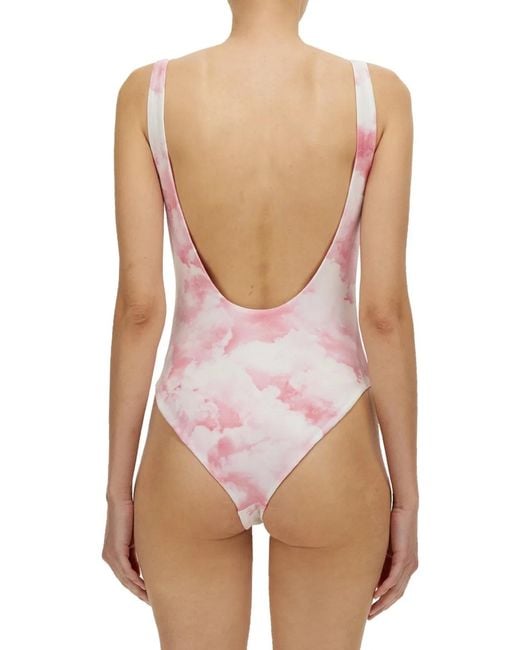 ROTATE BIRGER CHRISTENSEN Pink Cismione One-Piece Swimsuit