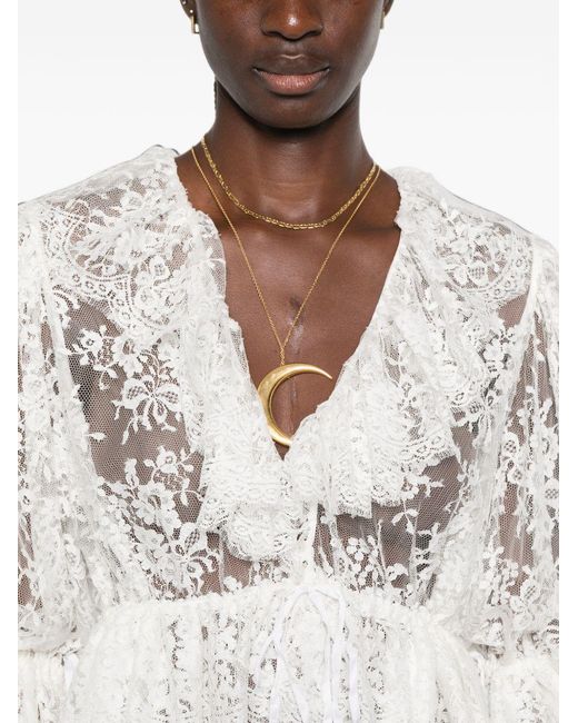 Chloé White Embroidered Top