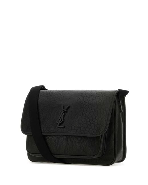 Saint Laurent Black Ysl Bv Niki Messange for men