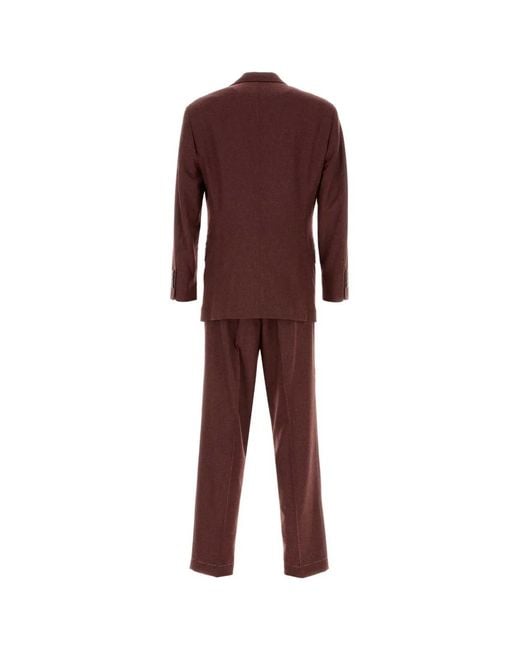 Brunello Cucinelli Purple Suit for men