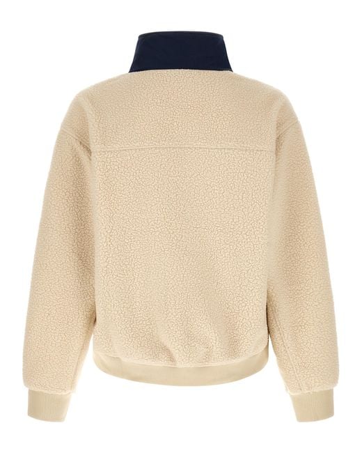 Entire studios Natural 'System Half Zip Fleece Fleece Sweatshirt for men