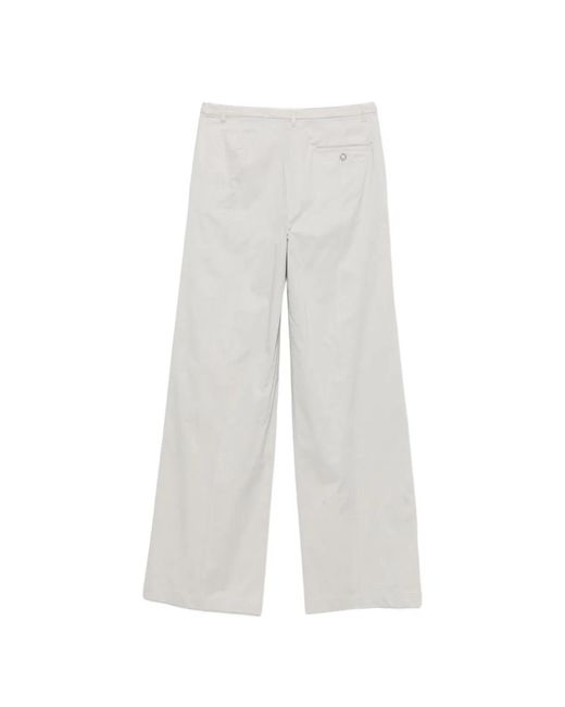 Emporio Armani White Cotton Trousers