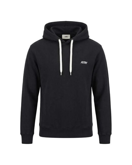 Autry Black Cotton Sweaters for men