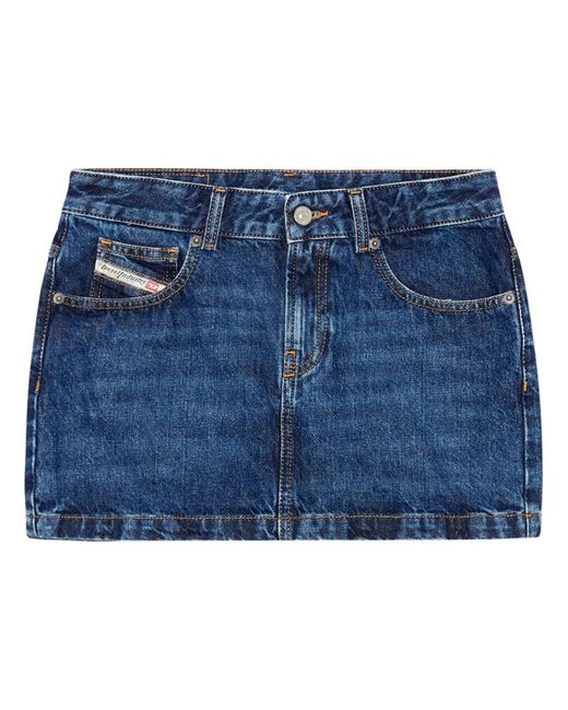 DIESEL Blue "De Ron" Mini Denim Skirt