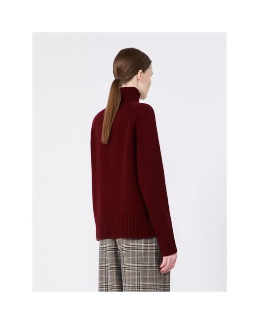 Max Mara Red S Max Mara Smmmantova Sweater Bordeaux