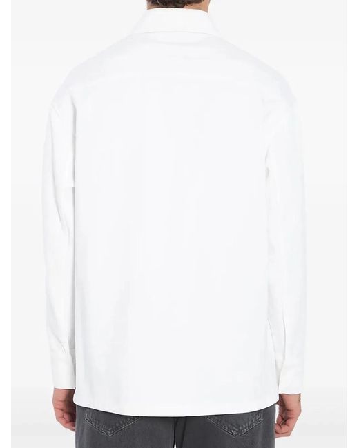 Fendi White Selleria Denim Jacket for men
