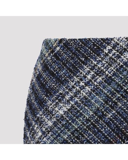 Missoni Blue Dark Tones Caperdoni Mini Skirt