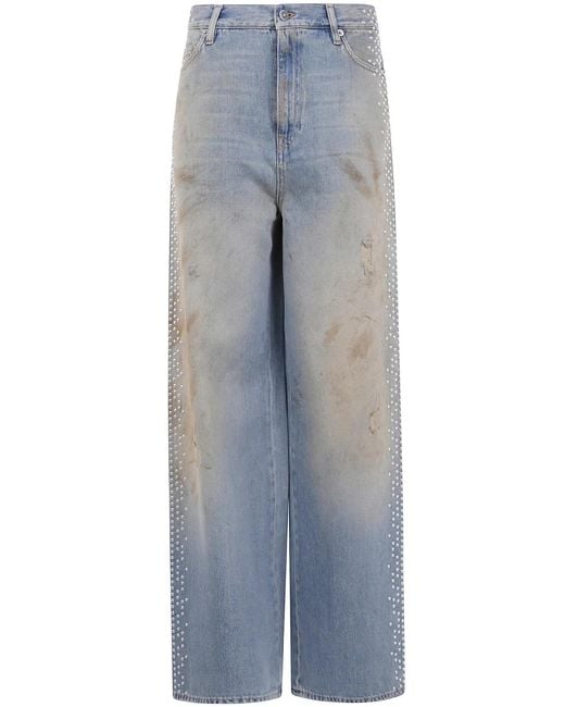 Golden Goose Deluxe Brand Blue Jeans With A Distressed Effect