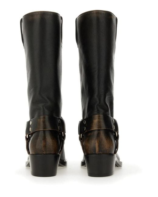Paris Texas Black Stivale "Roxy"