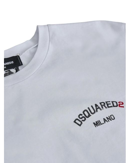 DSquared² White Regular Fit Tee for men